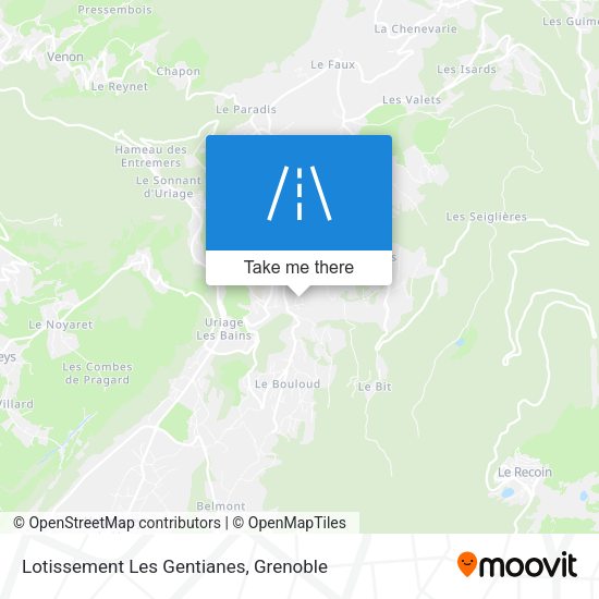 Lotissement Les Gentianes map