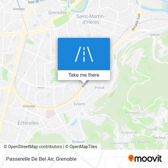 Passerelle De Bel Air map