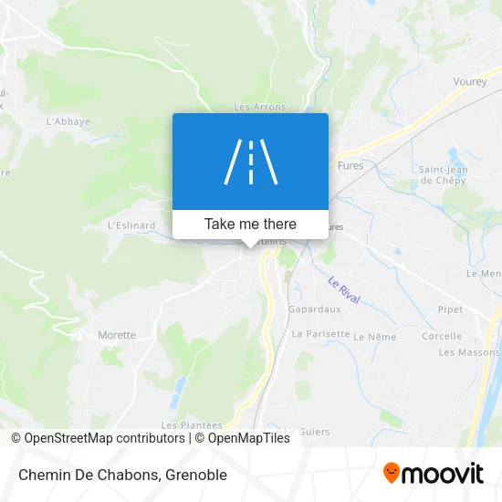 Chemin De Chabons map