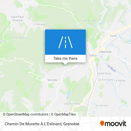 Chemin De Morette À L'Eslinard map