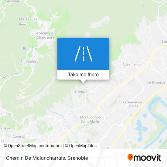 Chemin De Malancharrais map