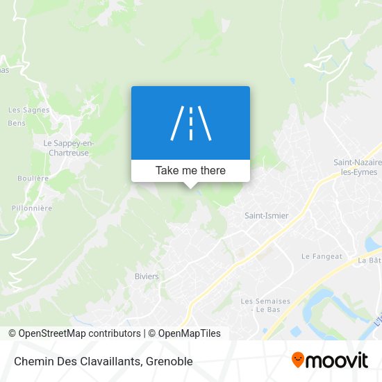 Chemin Des Clavaillants map