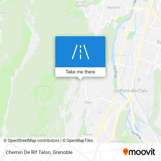 Chemin De Rif Talon map