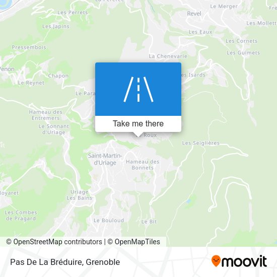 Pas De La Bréduire map