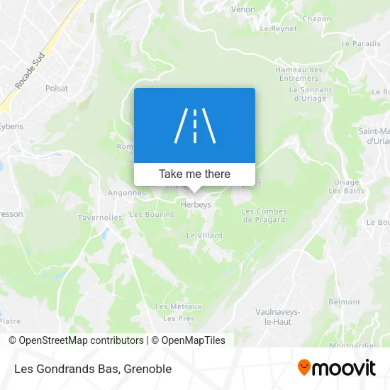 Les Gondrands Bas map
