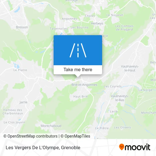 Les Vergers De L'Olympe map