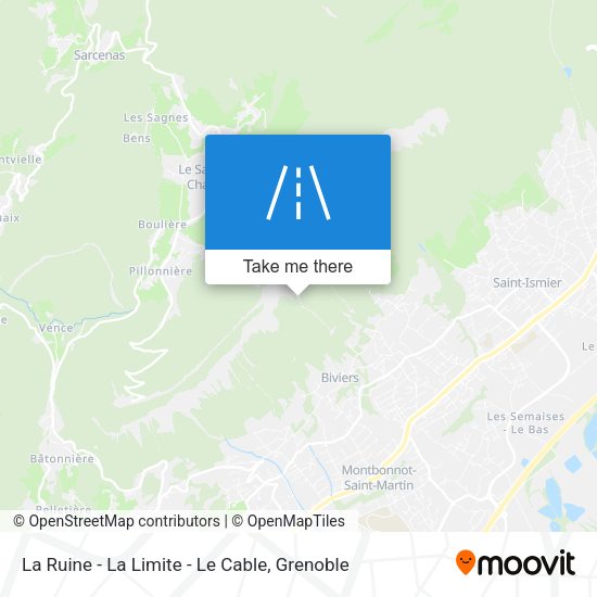 La Ruine - La Limite - Le Cable map