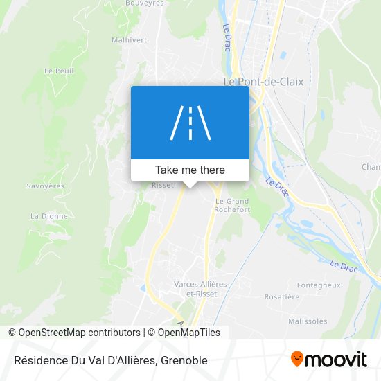 Résidence Du Val D'Allières map