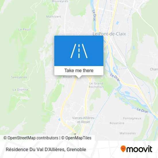 Résidence Du Val D'Allières map