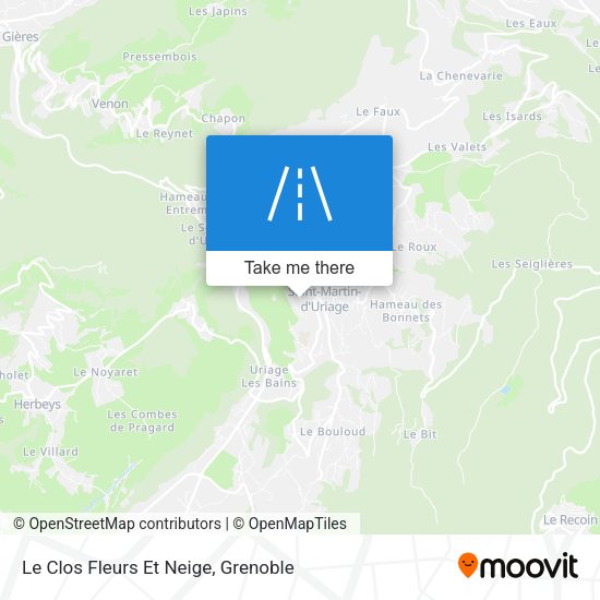 Le Clos Fleurs Et Neige map