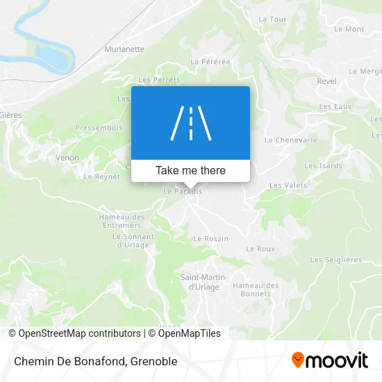 Chemin De Bonafond map