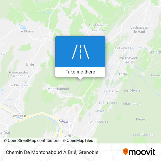 Chemin De Montchaboud À Brié map