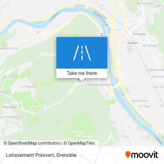 Lotissement Présvert map