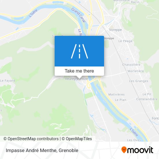 Impasse André Menthe map