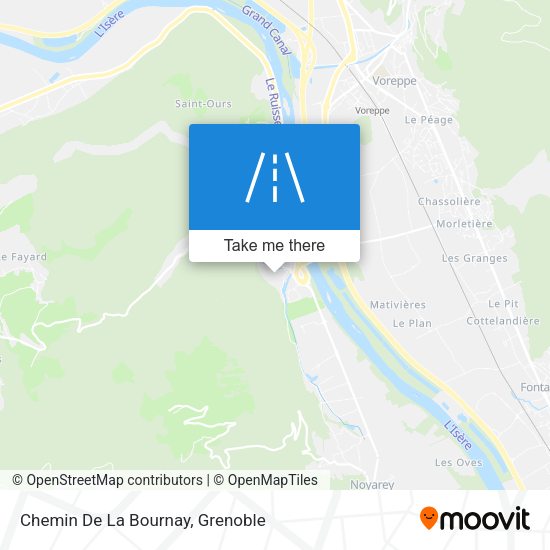 Chemin De La Bournay map