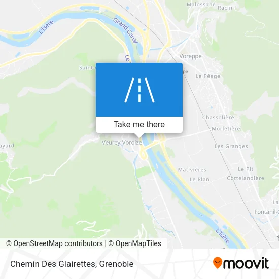 Chemin Des Glairettes map