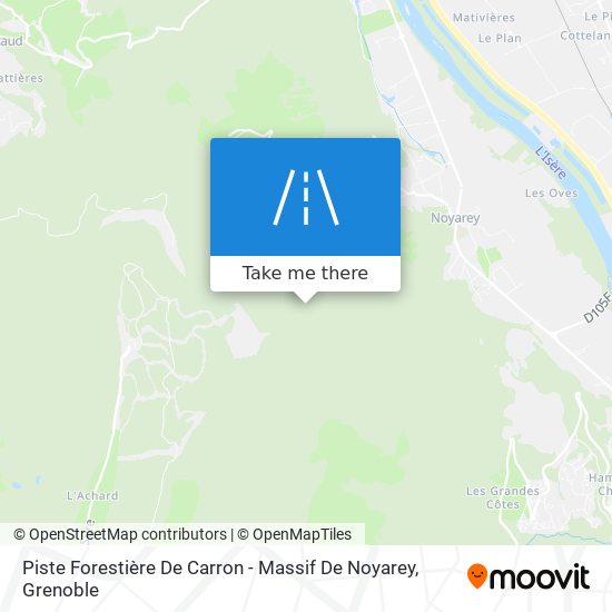 Piste Forestière De Carron - Massif De Noyarey map