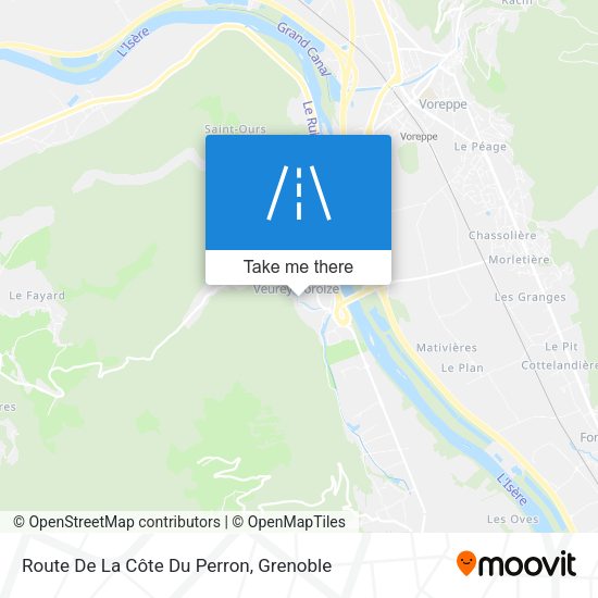 Route De La Côte Du Perron map