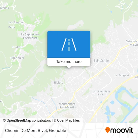 Chemin De Mont Bivet map