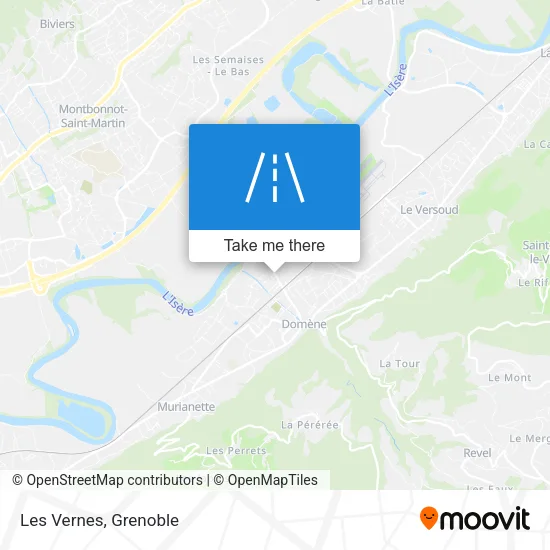 Les Vernes map