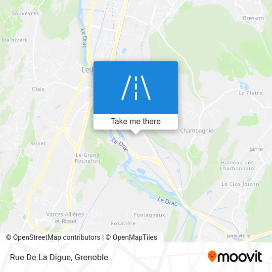 Rue De La Digue map