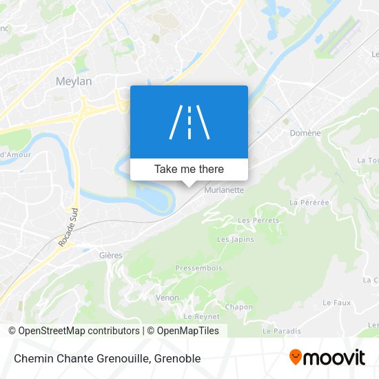Chemin Chante Grenouille map