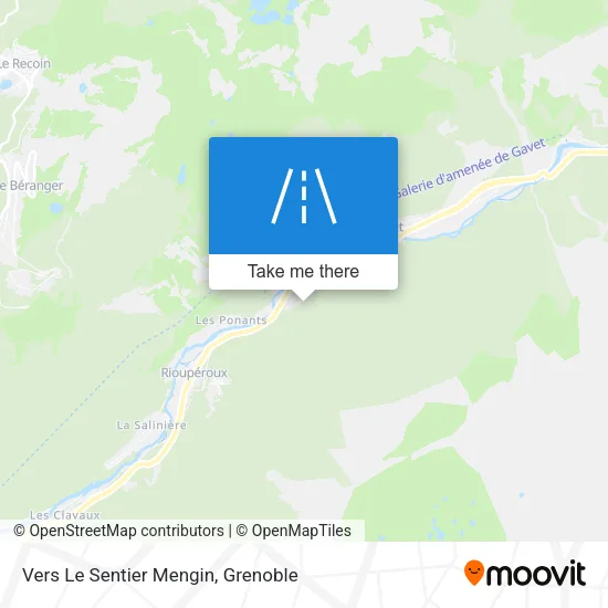 Vers Le Sentier Mengin map