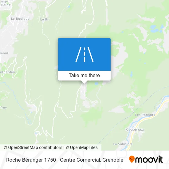 Roche Béranger 1750 - Centre Comercial map
