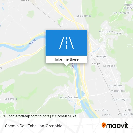 Chemin De L'Échaillon map