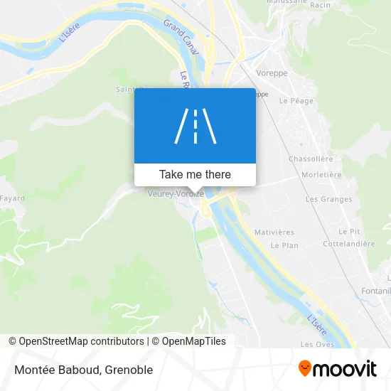 Montée Baboud map