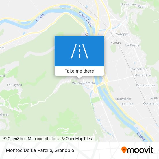 Montée De La Parelle map