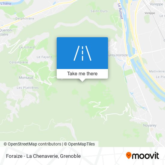 Foraize - La Chenaverie map