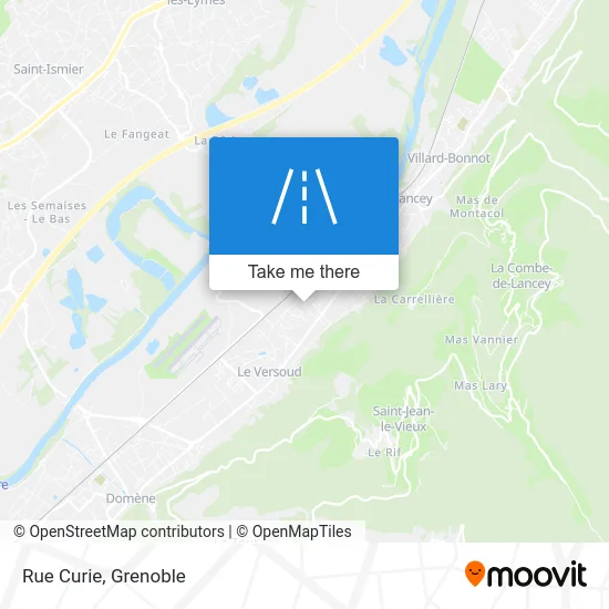 Rue Curie map