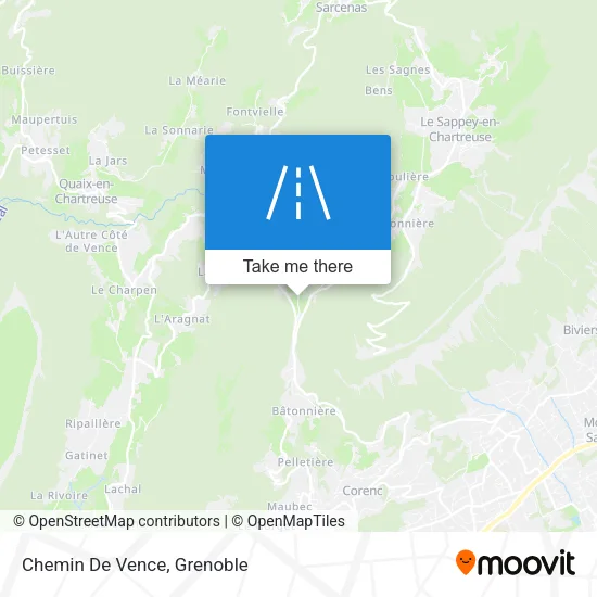 Chemin De Vence map