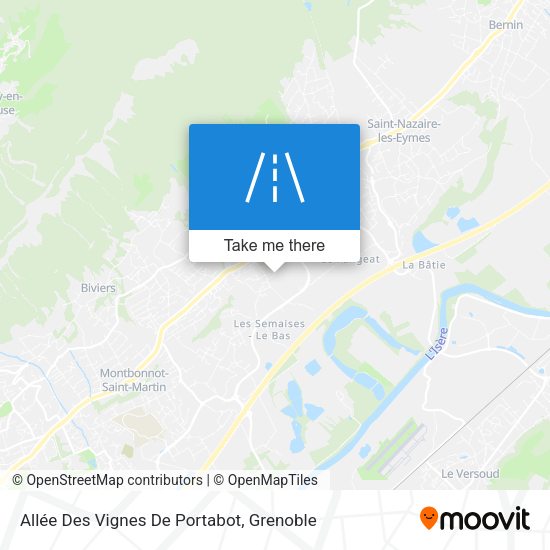 Allée Des Vignes De Portabot map