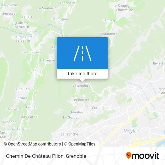 Chemin De Château Pilon map