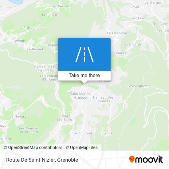 Route De Saint-Nizier map