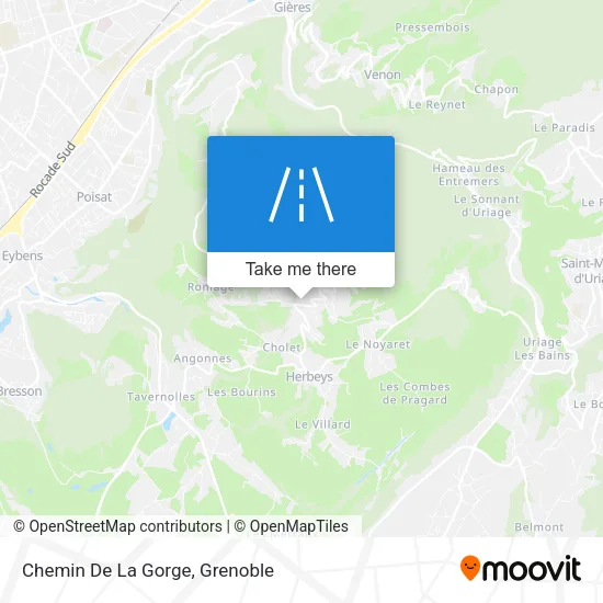 Chemin De La Gorge map
