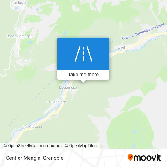 Sentier Mengin map