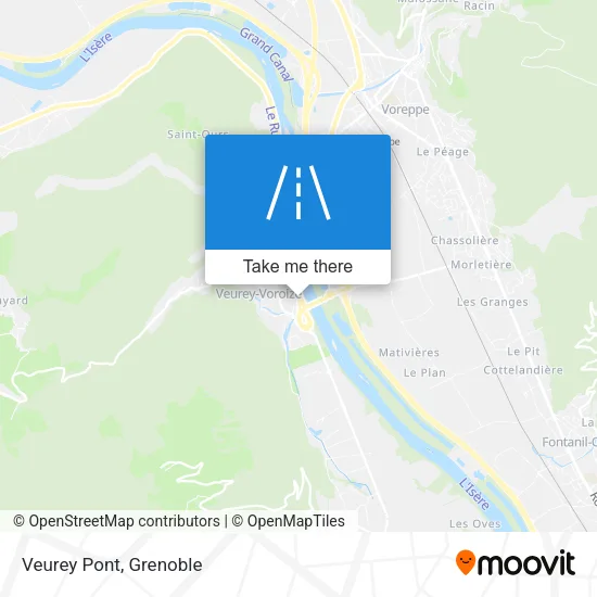 Veurey Pont map