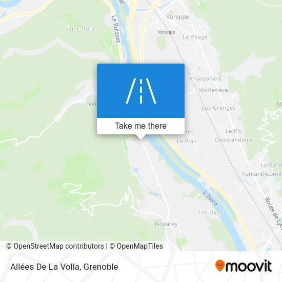 Allées De La Volla map