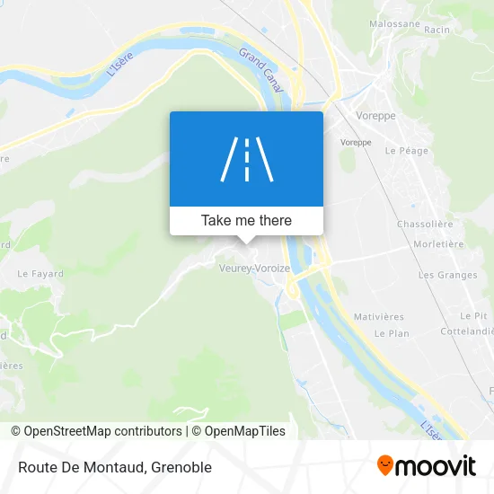 Route De Montaud map