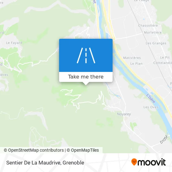 Sentier De La Maudrive map
