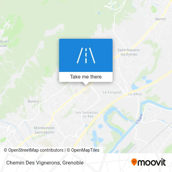 Chemin Des Vignerons map
