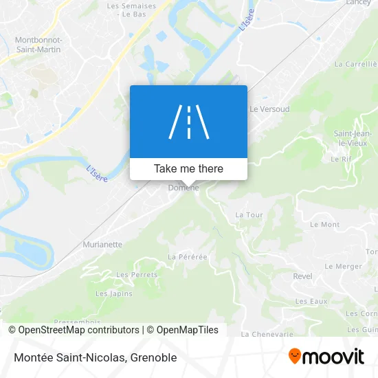 Montée Saint-Nicolas map