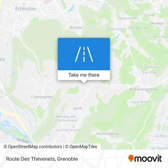 Route Des Thévenets map