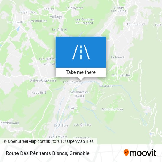 Route Des Pénitents Blancs map