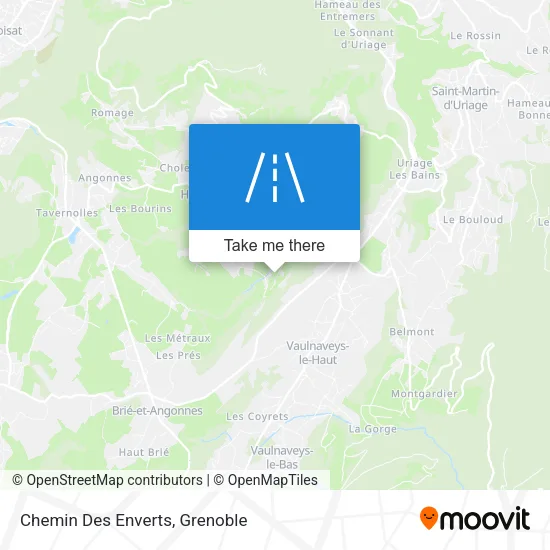Chemin Des Enverts map