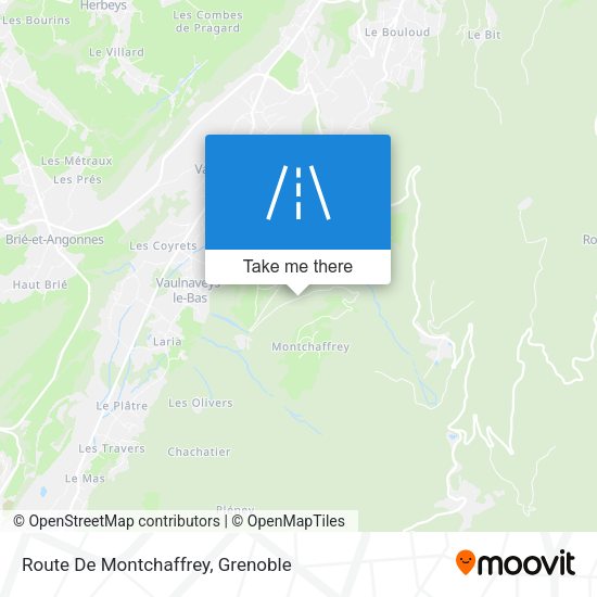 Route De Montchaffrey map