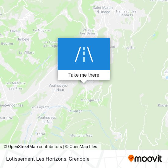 Lotissement Les Horizons map